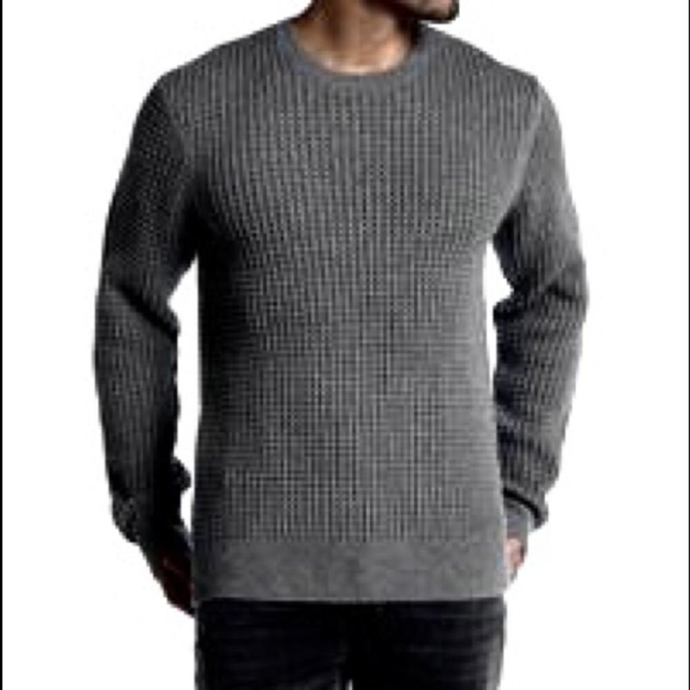 𝅺** Jack Spade Charcoal 100% Wool Crewneck Sweater Size XS